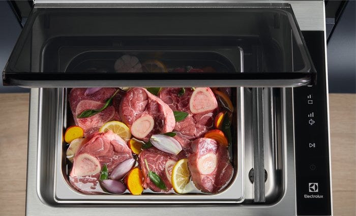Electrolux KBV4X Cassetto per sottovuoto a campana - inox antimpronta - nero