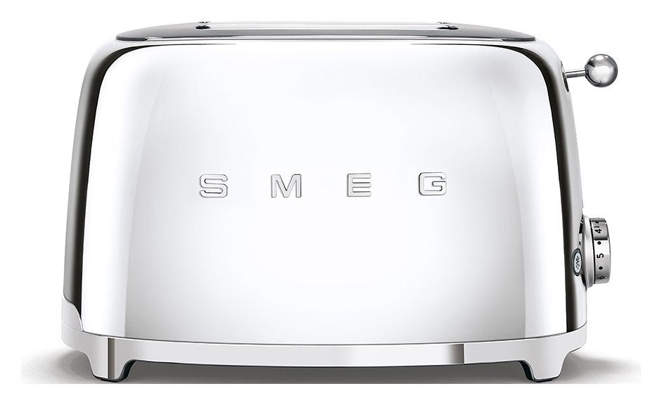 Smeg Selection TSF01SSEU ANNI 50 Tostapane 2 fette - cromo