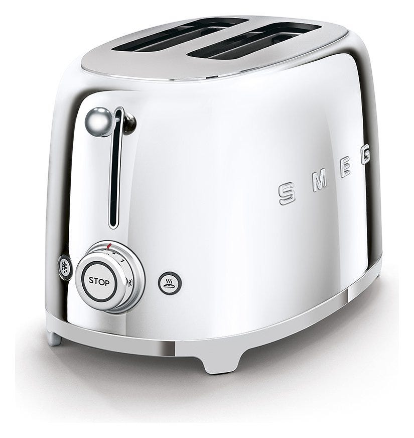 Smeg Selection TSF01SSEU ANNI 50 Tostapane 2 fette - cromo