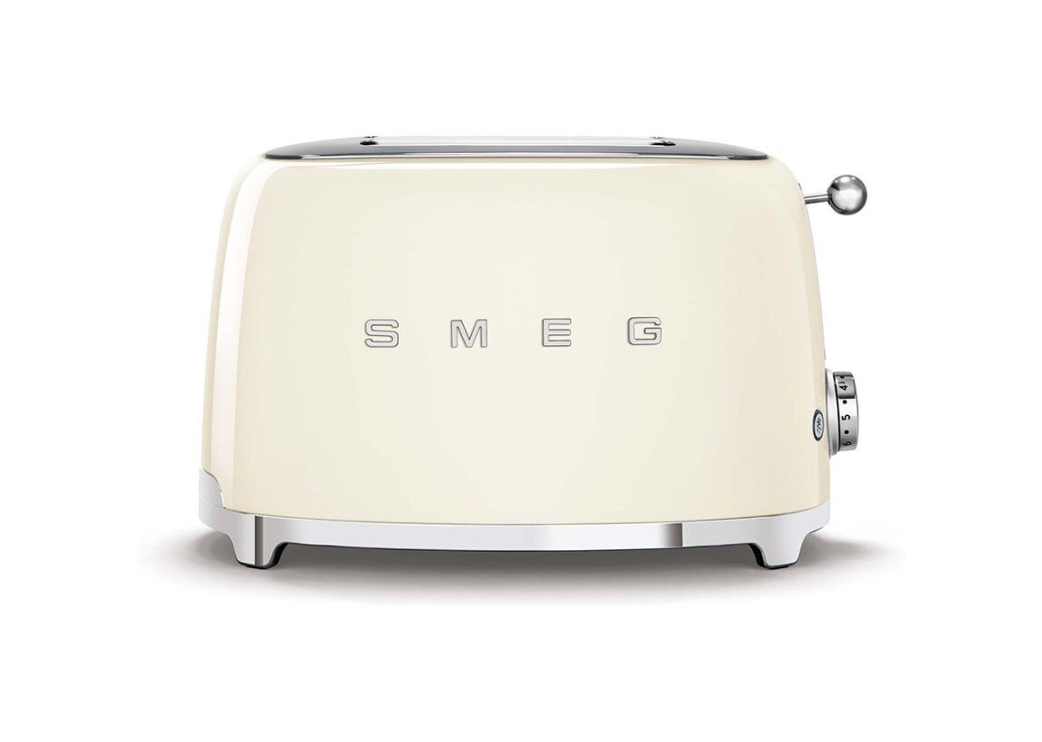 Smeg Selection TSF01CREU 50's Style Tostapane 2x2 fette - panna lucido