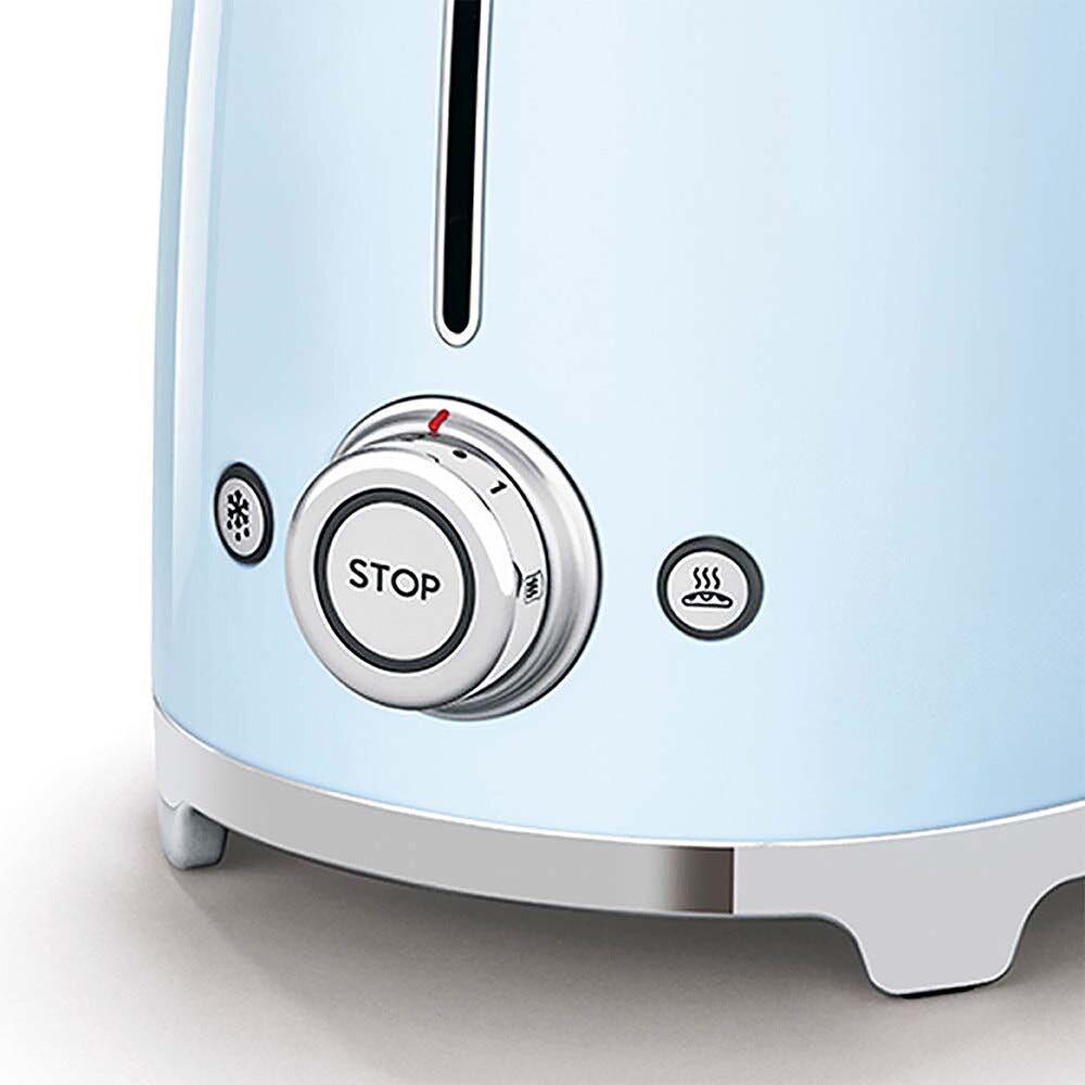 Smeg Selection TSF01PBEU 50's Style Tostapane 2x2 fette - azzurro lucido