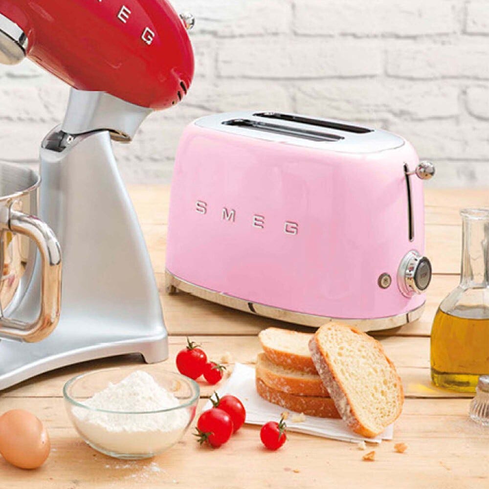 Smeg Selection TSF01PKEU 50's Style Tostapane 2x2 fette - rosa lucido