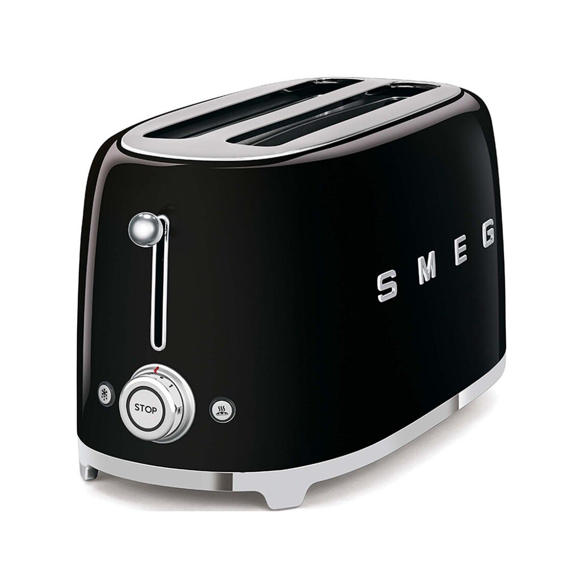 Smeg Selection TSF02BLEU 50's Style Tostapane 2x4 fette - nero Lucido