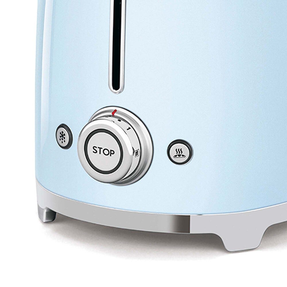 Smeg Selection TSF02PBEU 50's Style Tostapane 2x4 fette - azzurro Lucido