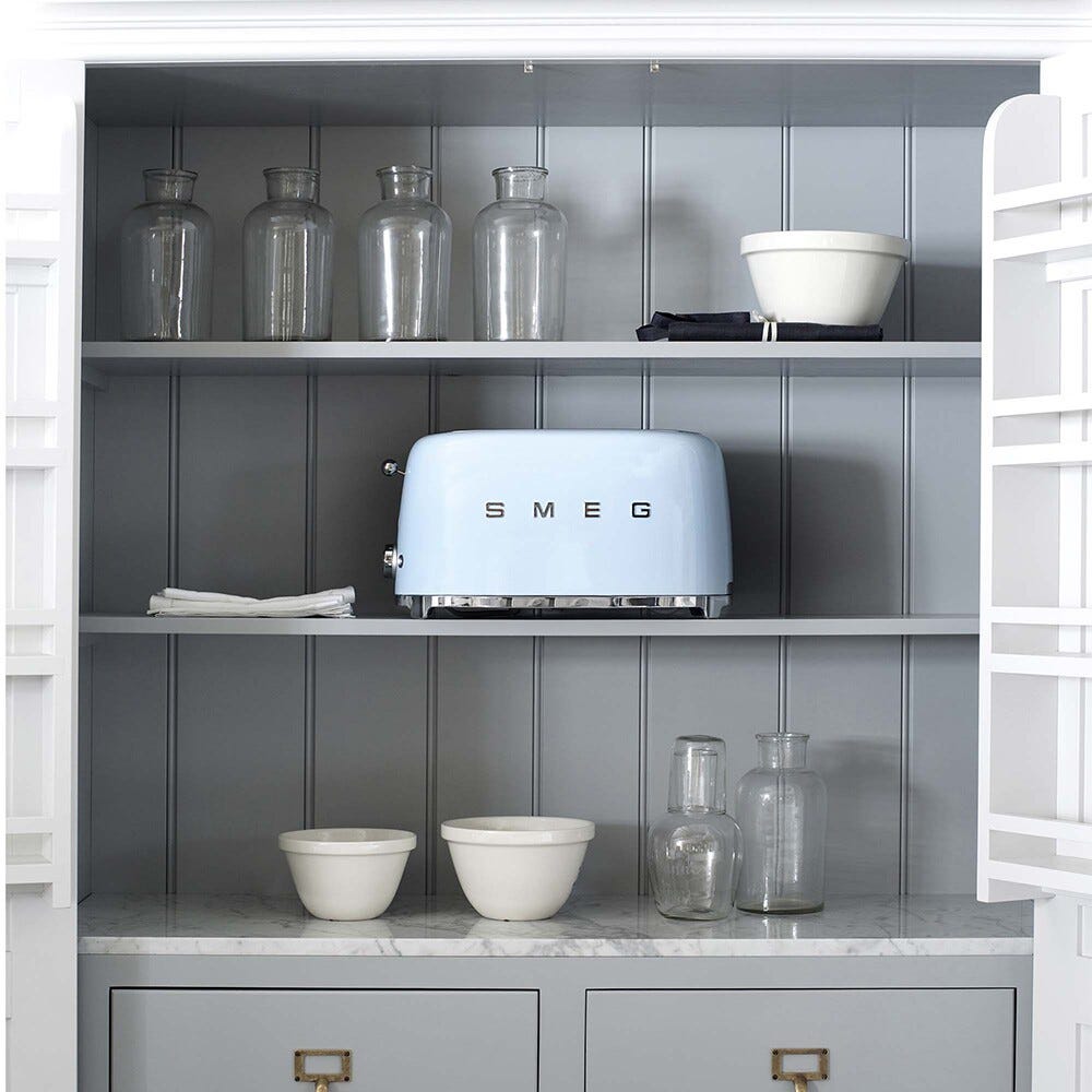Smeg Selection TSF02PBEU 50's Style Tostapane 2x4 fette - azzurro Lucido