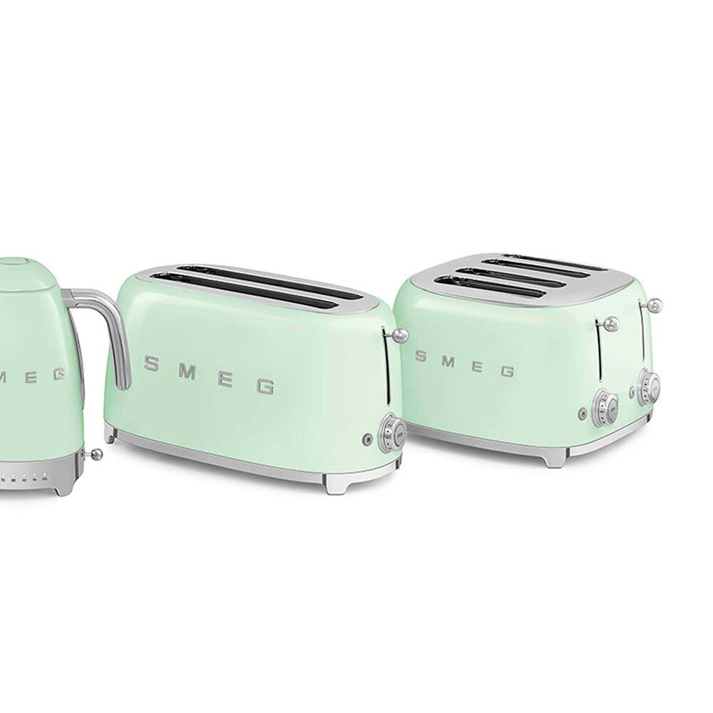 Smeg Selection TSF02PGEU 50's Style Tostapane 2x4 fette - verde pastello Lucido