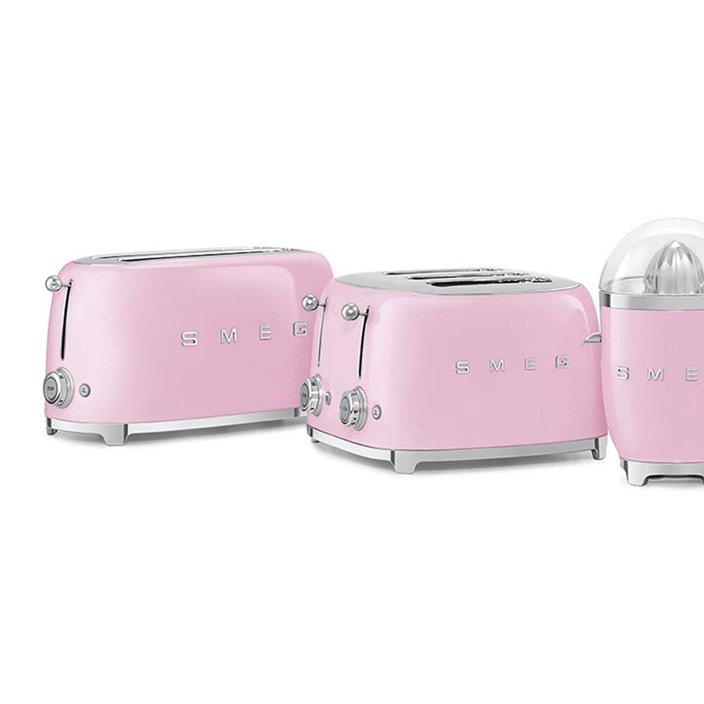 Smeg Selection TSF02PKEU 50's Style Tostapane 2x4 fette - rosa Lucido