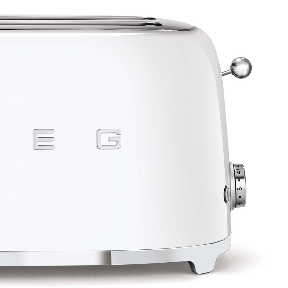 Smeg Selection TSF02WHEU 50's Style Tostapane 2x4 fette - bianco Lucido