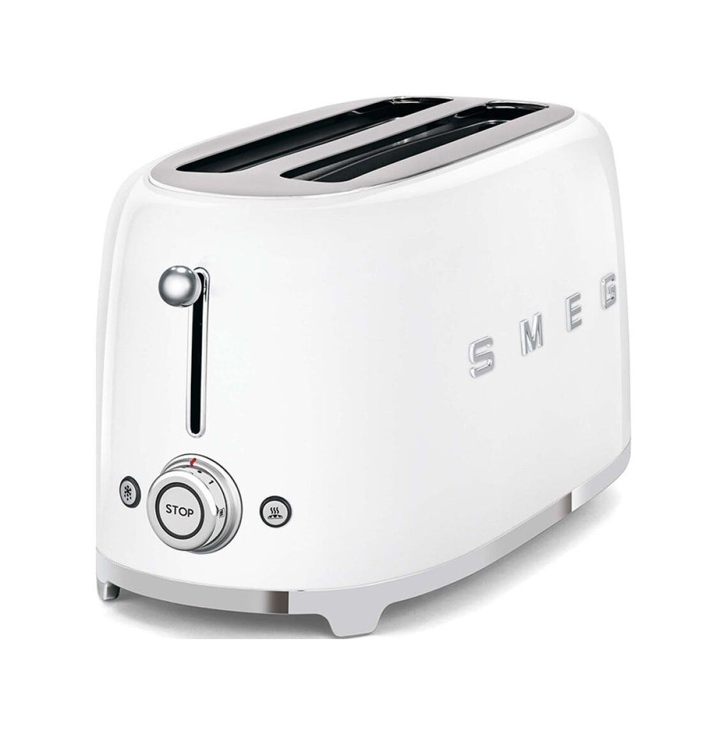 Smeg Selection TSF02WHEU 50's Style Tostapane 2x4 fette - bianco Lucido