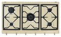 Smeg SRV896POGH COLONIALE Piano cottura cm. 90 - panna