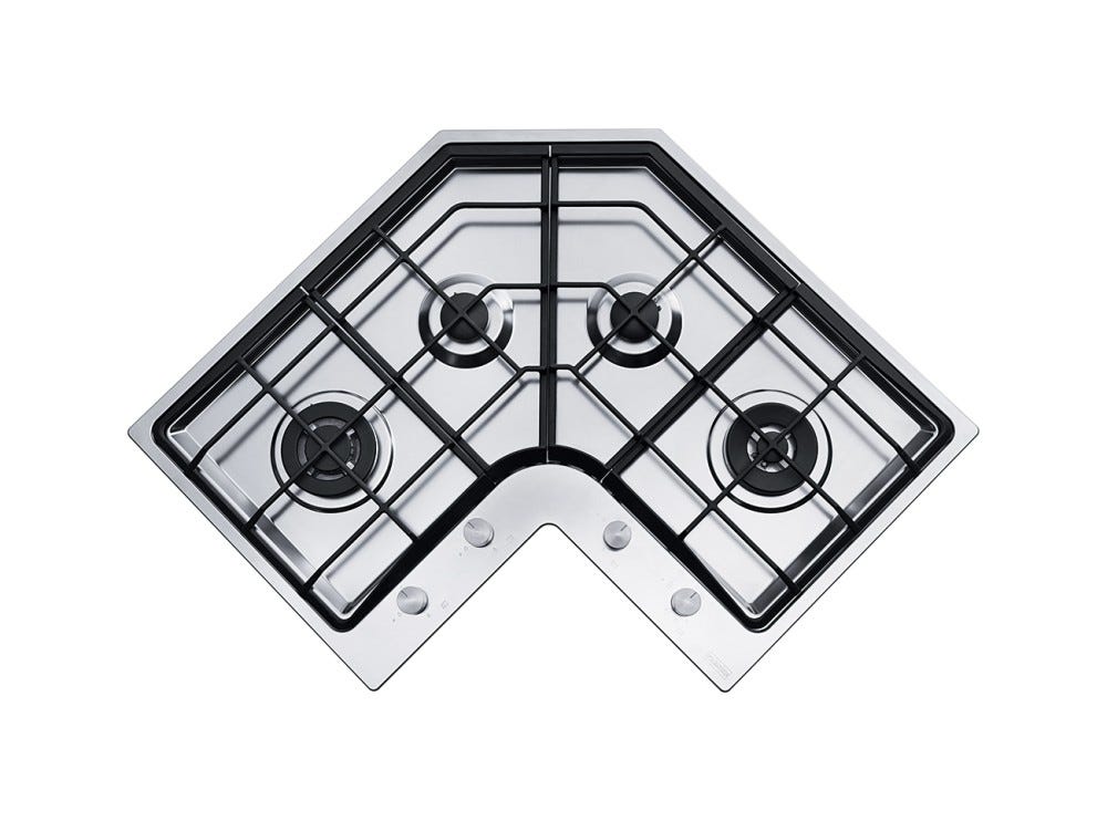 Franke FHNE COR 4 3G TC XS C Neptune Angolo Piano cottura a gas angolo cm. 83 x 83 - inox satinato