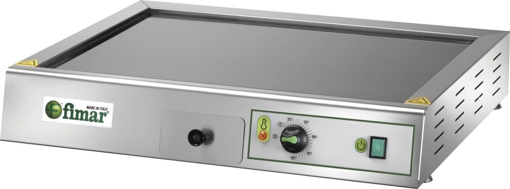Fimar FRY2VCE Fry top in vetroceramica cm. 68 x 45 - inox