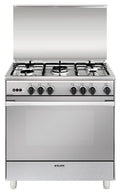 Glem U855VI UNICA Cucina da accosto cm. 80 x 50 - inox 5 fuochi - 1 forno a gas