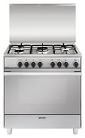 Glem U855MI6 UNICA Cucina da accosto cm. 80 x 50 - inox 5 fuochi - 1 forno elettrico