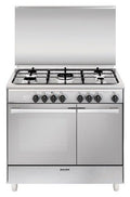 glem gas UR965MI UNICA Cucina da accosto cm. 90 x 60 - inox 5 fuochi - 1 forno elettrico - portabombola