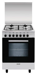 Glem A654MI6 ALPHA Cucina da accosto cm. 60 x 50 - inox 4 fuochi - 1 forno elettrico