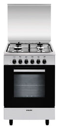 Glem A554MI6 ALPHA Cucina da accosto cm. 53 x 50 - inox 4 fuochi - 1 forno elettrico