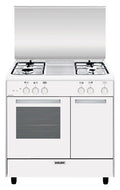 Glem AR854GX ALPHA Cucina da accosto cm. 80 x 50 - bianco 4 fuochi - 1 forno a gas - portabombola