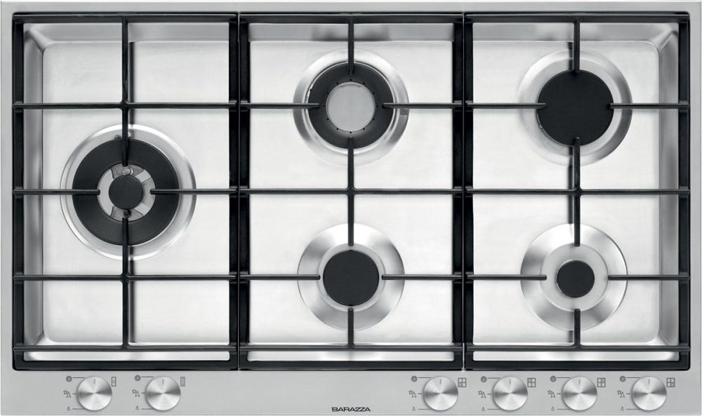 Barazza 1PBF95 B_FREE Piano cottura a gas - cm 90 - inox