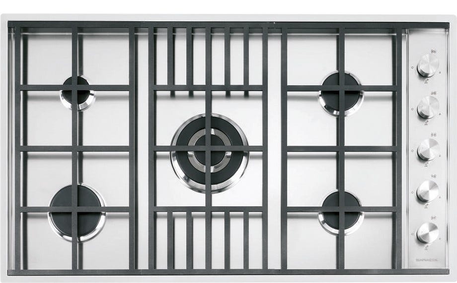Barazza 1PLB5 LAB Piano cottura a gas 5 fuochi cm 90 - inox