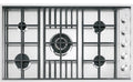 Barazza 1PLB5 LAB Piano cottura a gas 5 fuochi cm 90 - inox