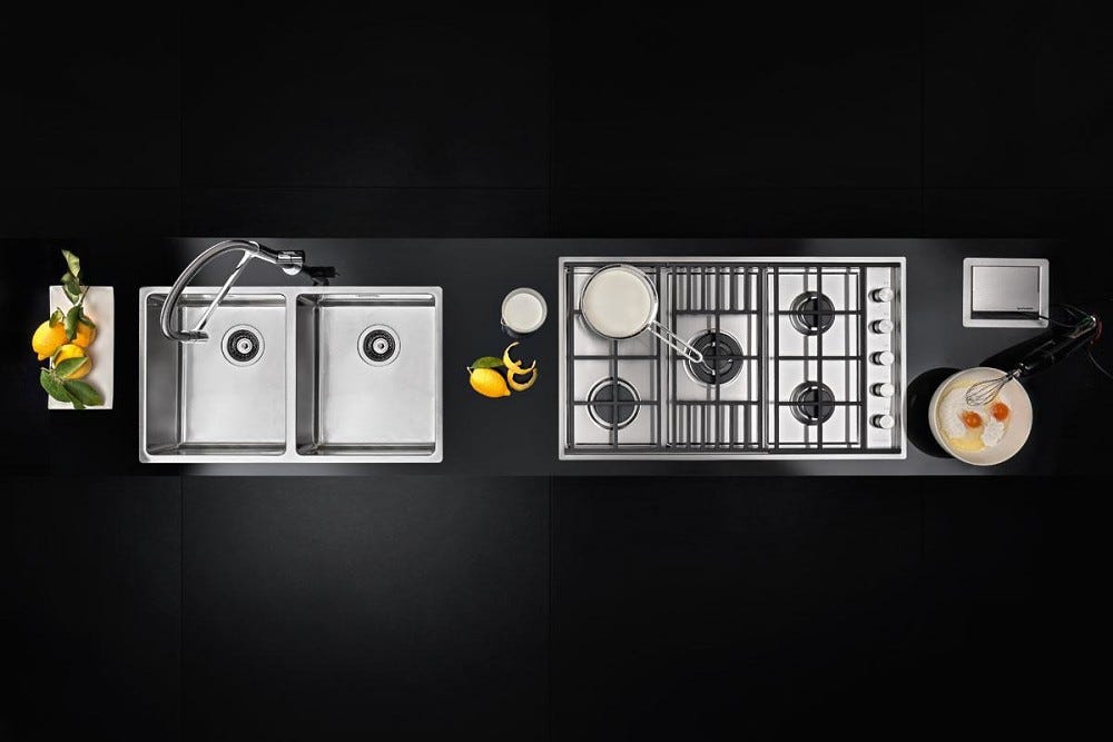 Barazza 1PLB5 LAB Piano cottura a gas 5 fuochi cm 90 - inox
