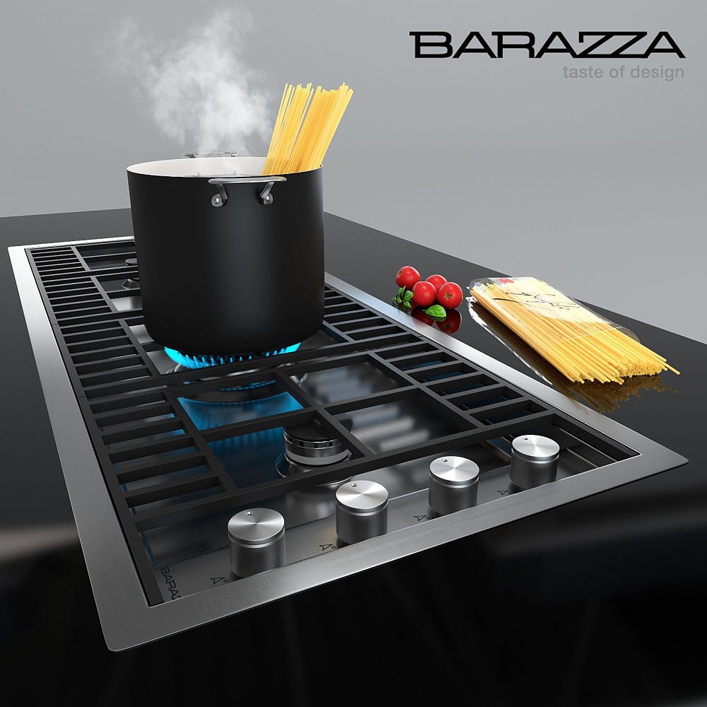 Barazza 1PLB3T LAB Piano cottura cm. 120 inox