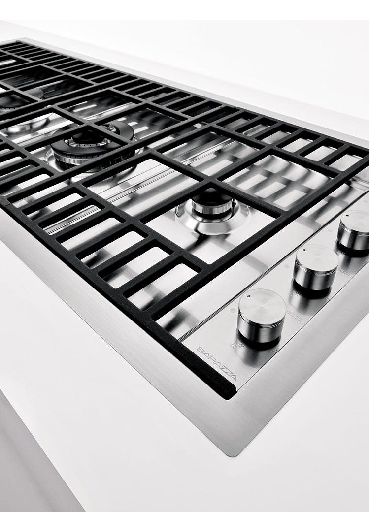 Barazza 1PLB3T LAB Piano cottura cm. 120 inox