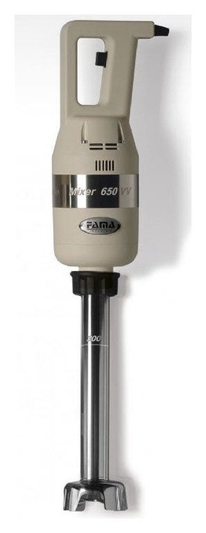 Fama FM650VV500 Giò Heavy Mixer ad immersione 650 VV con mescolatore 500 mm, 650 Watt, velocità variabile, sistema SRS
