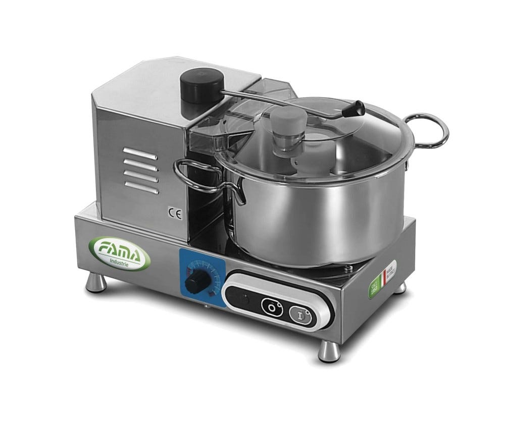 Fama FL4VV Preparazione Dinamica Cutter 4 litri, variatore di velocità, vasca inox con fondo termico