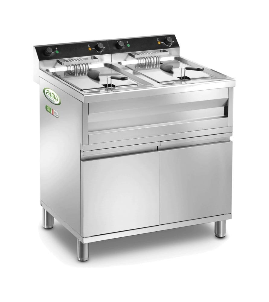 Fama MFR212M Cottura Friggitrice doppia SR con mobiletto - lt 12+12