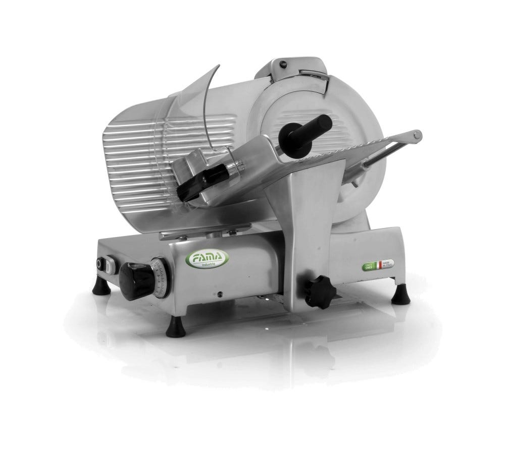 Fama FA277 Luxury Affettatrice a Gravità 275, Monofase, Lama Ø275 mm, trasmissione a cinghia in poliestere