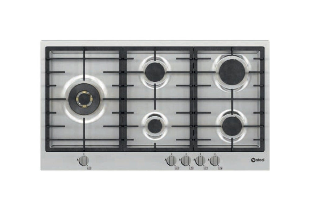 Steel GP7B-5 Genesi Line Piano cottura incasso cm. 75 - inox