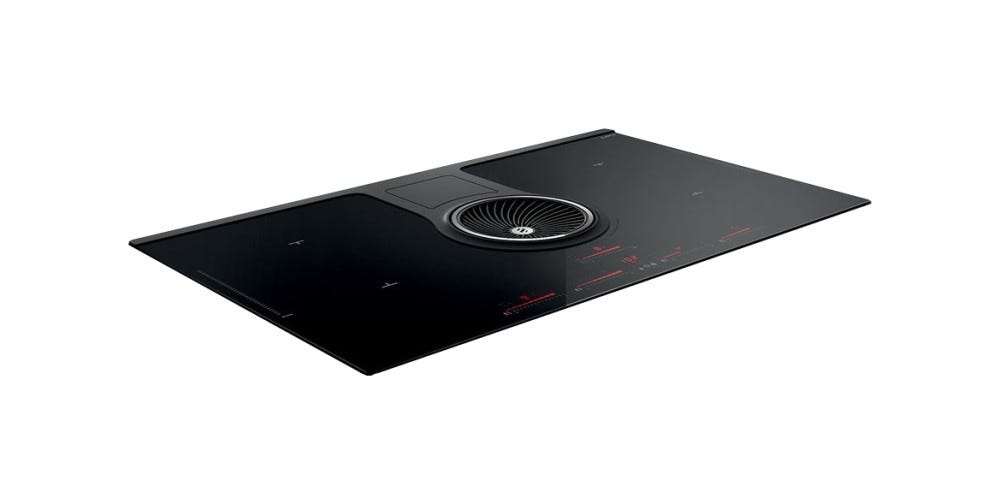 Elica NIKOLATESLA ONE HP BL/A/83 Piano cottura induzione con cappa aspirante integrata cm. 80 - vetroceramica nero