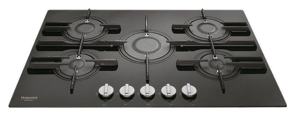 Hotpoint Ariston FTGHG 751 D/HA(BK) Piano cottura a gas cm. 75 - vetro nero