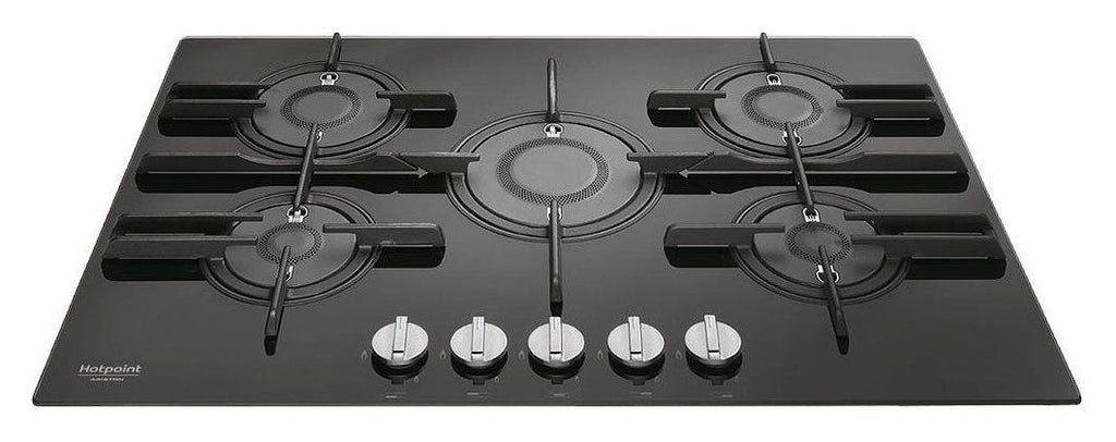 Hotpoint Ariston FTGHG 751 D/HA(BK) Piano cottura a gas cm. 75 - vetro nero