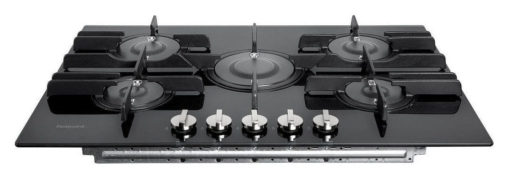 Hotpoint Ariston FTGHG 751 D/HA(BK) Piano cottura a gas cm. 75 - vetro nero