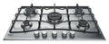 Hotpoint Ariston PCN 752 T/IX/HA Piano cottura a gas da incasso cm 75 - inox