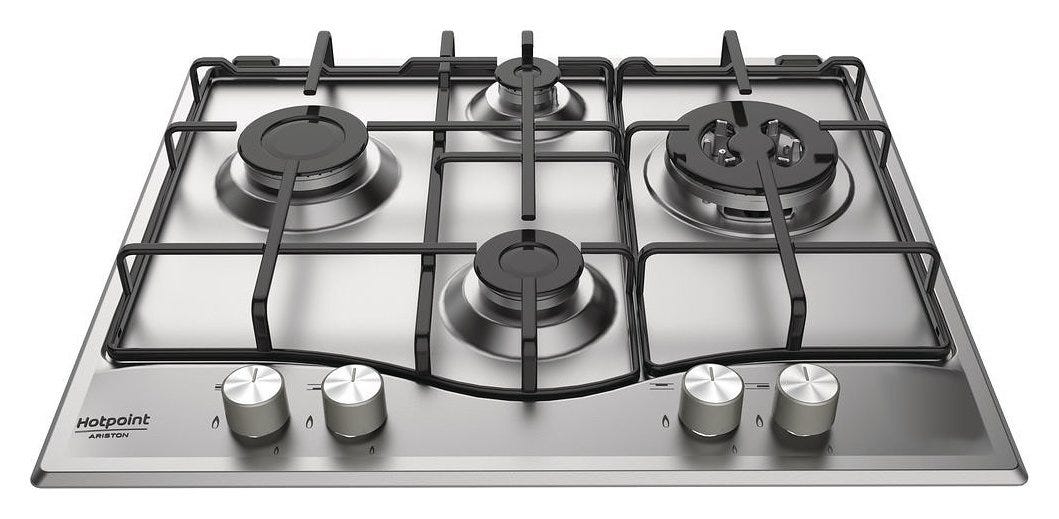 Hotpoint Ariston PCN 642 T/IX/HA Piano cottura a gas da incasso cm 60 - inox